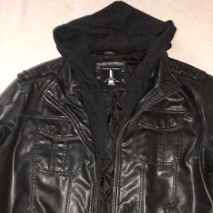 Faux Leather Jacket XXL